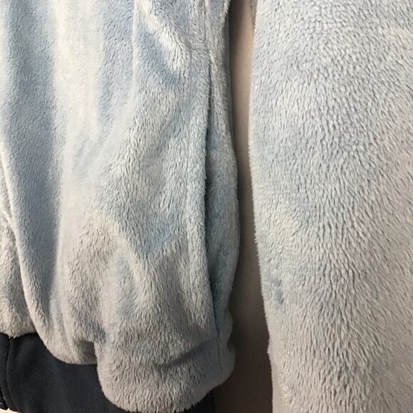 North Face Insulated Heavy Fur Lined Zip Reversible Jacket Coat Shady Blue sz S - Picture 8 of 16